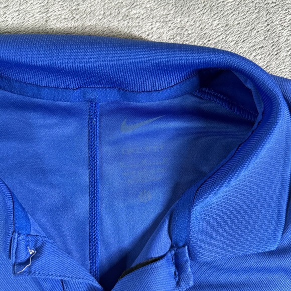 Nike Duke Blue Devils Golf Polo Shirt Men's Large Blue ACC Dri-FIT - Picture 6 of 12